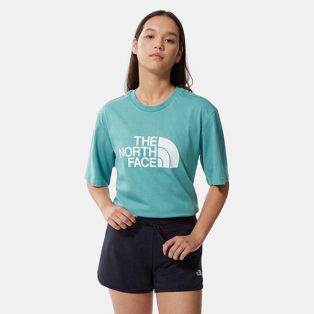 The North Face Relaxed Summer Γυναικεια T Shirt - Μπλε (QBTM57638)